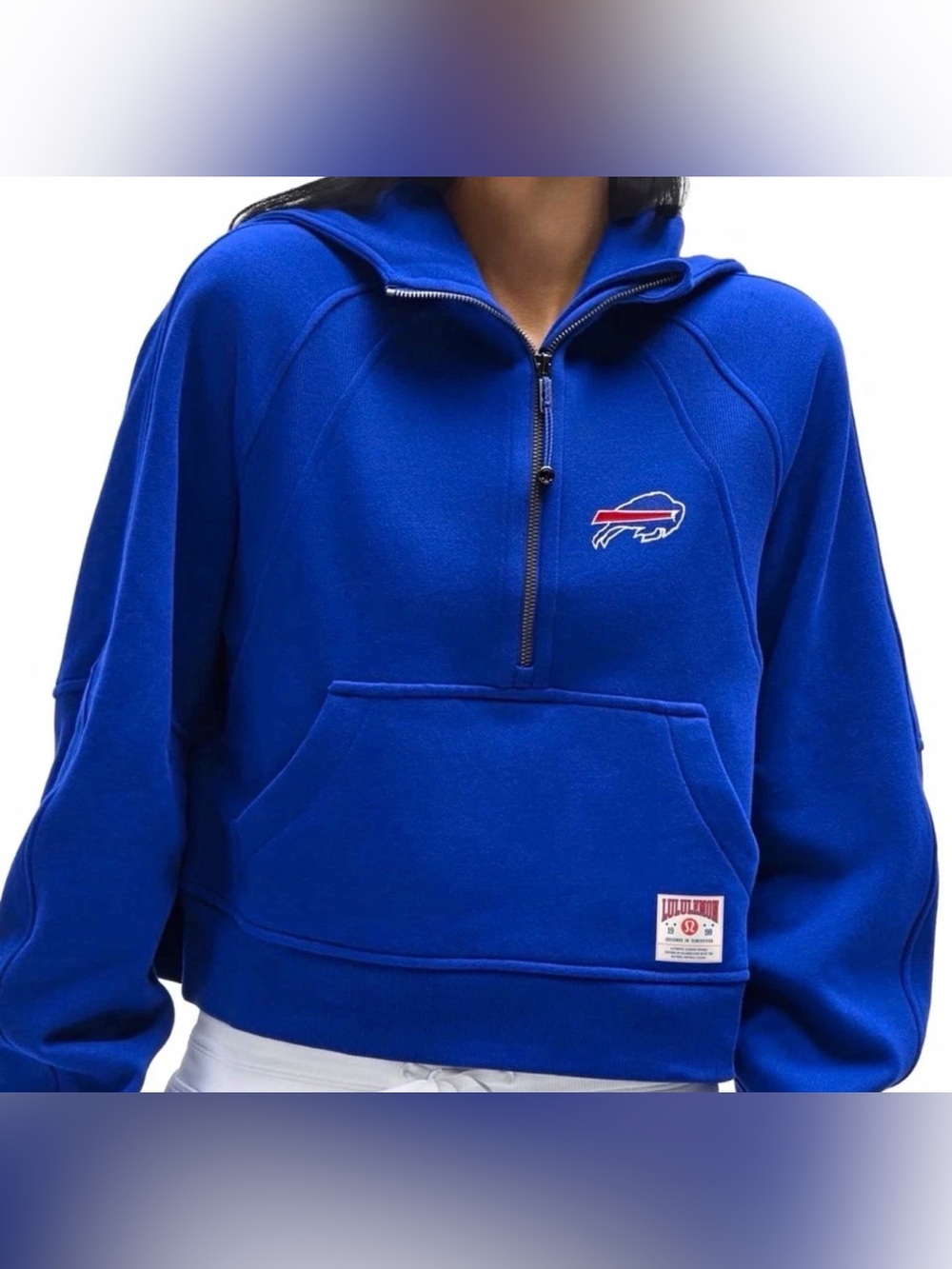 Lululemon Buffalo Bills NFL Scuba Oversized Half Zip Hoodie XL/XXL NWT